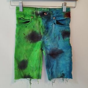 Vintage Tie-Dye Jeans Shorts 4 Yrs